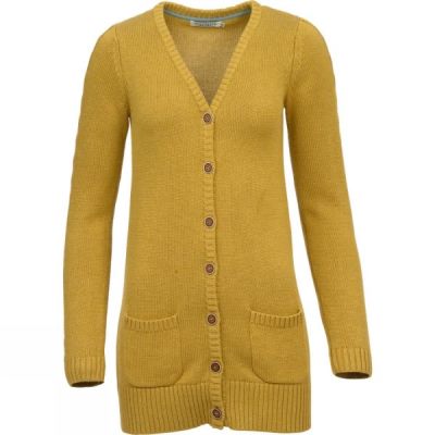 Cardigan Brakeburn Cable Sleeve Mujer Amarillo - Chile FIY756438